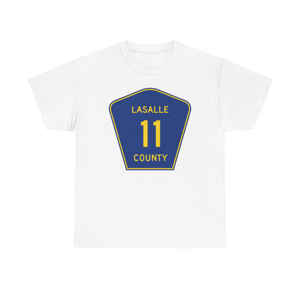 Lasalle County 11 (Illinois) (Road Sign) T-Shirt