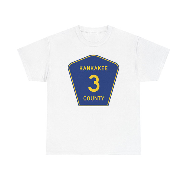 Kankakee County 3 (Illinois) (Road Sign) T-Shirt
