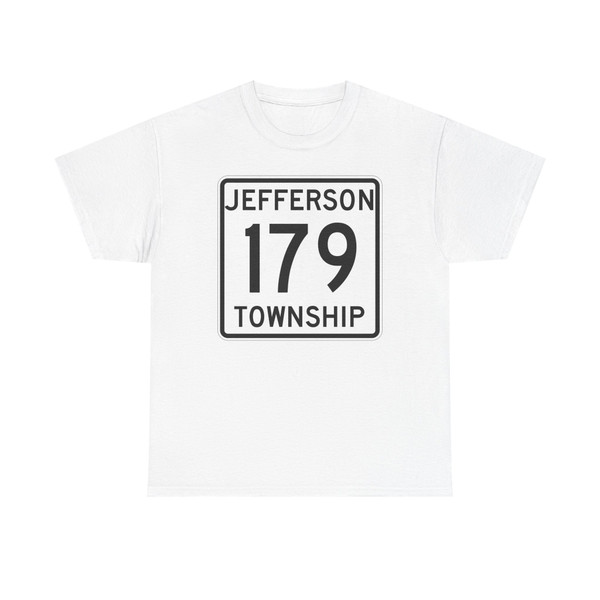 Jefferson Township Route 179 Logan County Ohio (Ohio) (Road Sign) T-Shirt