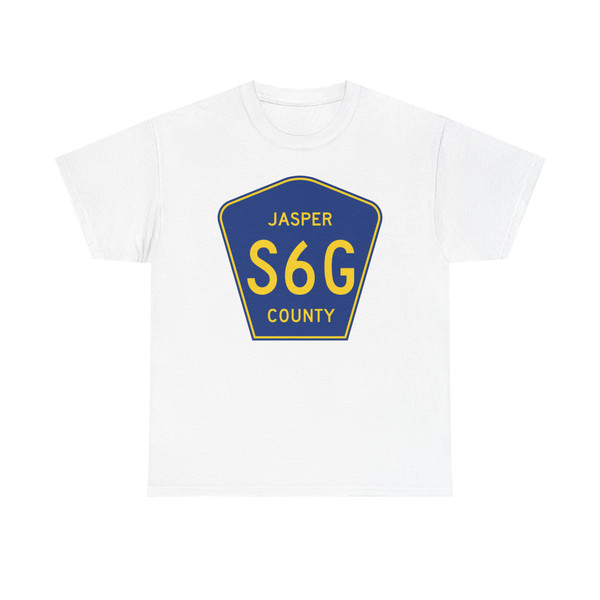 Jasper County Route S6G IA (Iowa) (Road Sign) T-Shirt