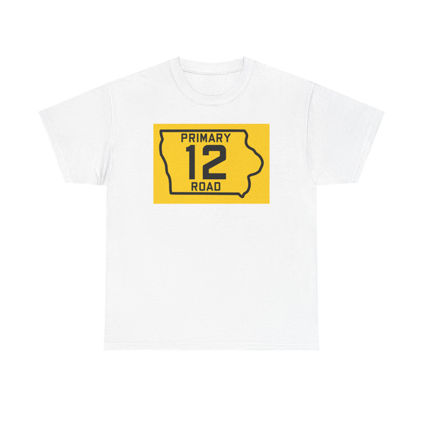 Iowa Primary 12 (Iowa) (Road Sign) T-Shirt