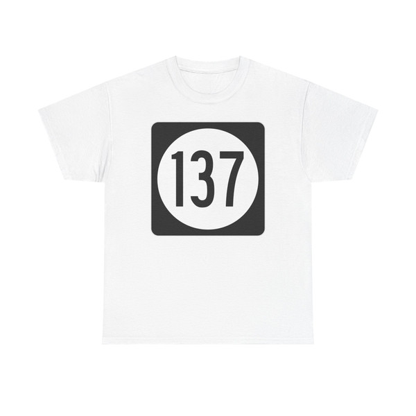 Iowa 137 (Iowa) (Road Sign) T-Shirt