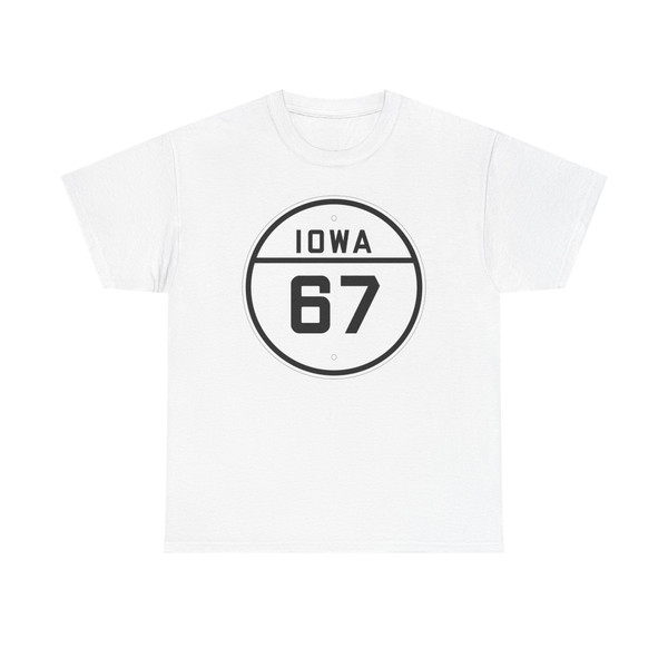 Iowa 67 1926 (Iowa) (Road Sign) T-Shirt