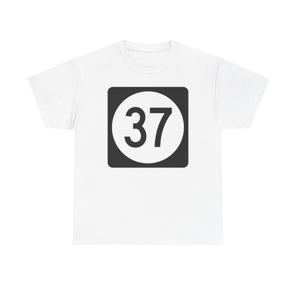 Iowa 37 (Iowa) (Road Sign) T-Shirt