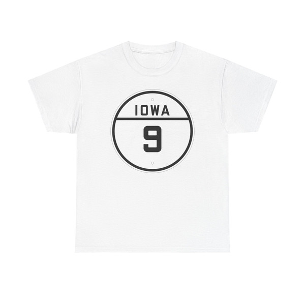 Iowa 9 1926 (Iowa) (Road Sign) T-Shirt