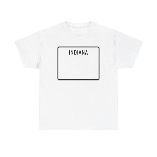 Indiana blank wide (Indiana) (Road Sign) T-Shirt