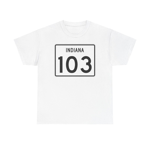 Indiana 103 (Indiana) (Road Sign) T-Shirt