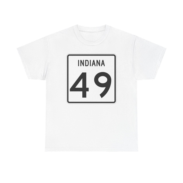 Indiana 49 (Indiana) (Road Sign) T-Shirt