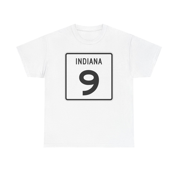 Indiana 9 1955 (Indiana) (Road Sign) T-Shirt