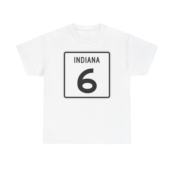Indiana 6 1955 (Indiana) (Road Sign) T-Shirt