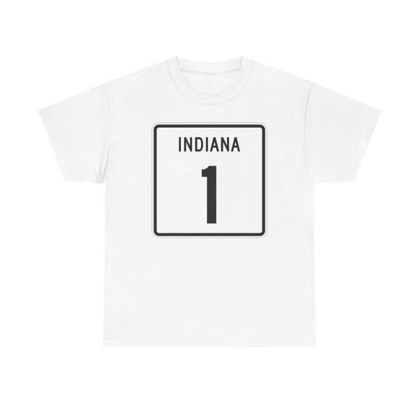 Indiana 1 (Indiana) (Road Sign) T-Shirt
