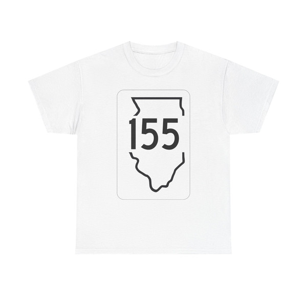 Illinois 155 1950 (Illinois) (Road Sign) T-Shirt