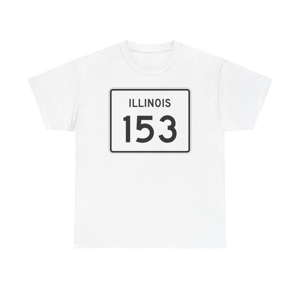 Illinois 153 (Illinois) (Road Sign) T-Shirt