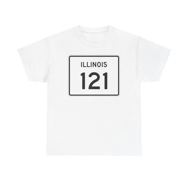 Illinois 121 (Illinois) (Road Sign) T-Shirt
