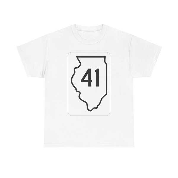 Illinois 41 1950 (Illinois) (Road Sign) T-Shirt