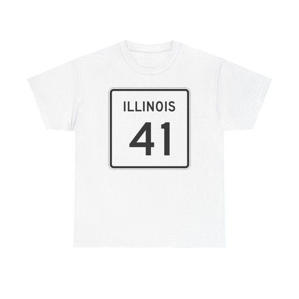 Illinois 41 (Illinois) (Road Sign) T-Shirt
