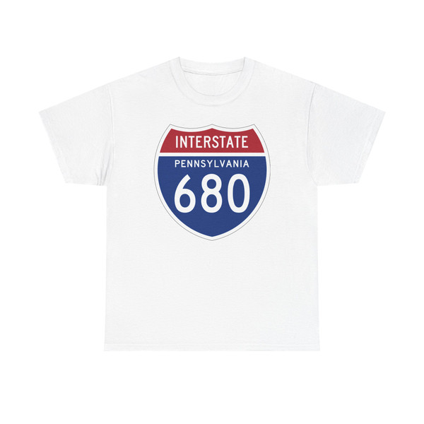 I-680 PA 1957 (Pennsylvania) (Road Sign) T-Shirt