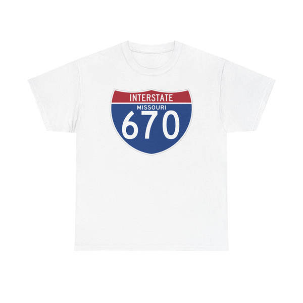 I-670 MO (Missouri) (Road Sign) T-Shirt