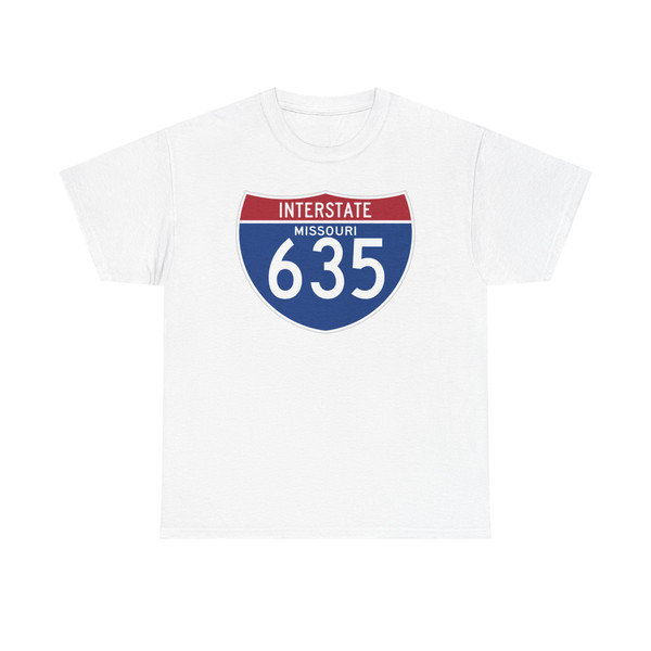 I-635 MO (Missouri) (Road Sign) T-Shirt