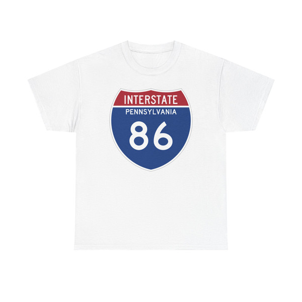 I-86 PA Metric (Pennsylvania) (Road Sign) T-Shirt