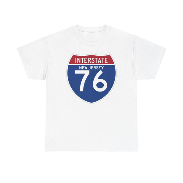 I-76 NJ (New Jersey) (Road Sign) T-Shirt