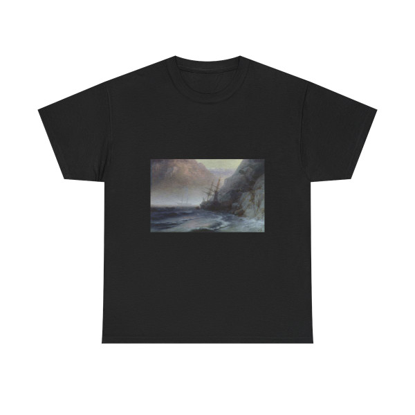 Ivan Aivazovsky (1817-1900) Smugglers - Oil on Canvas 1884 - T-Shirt