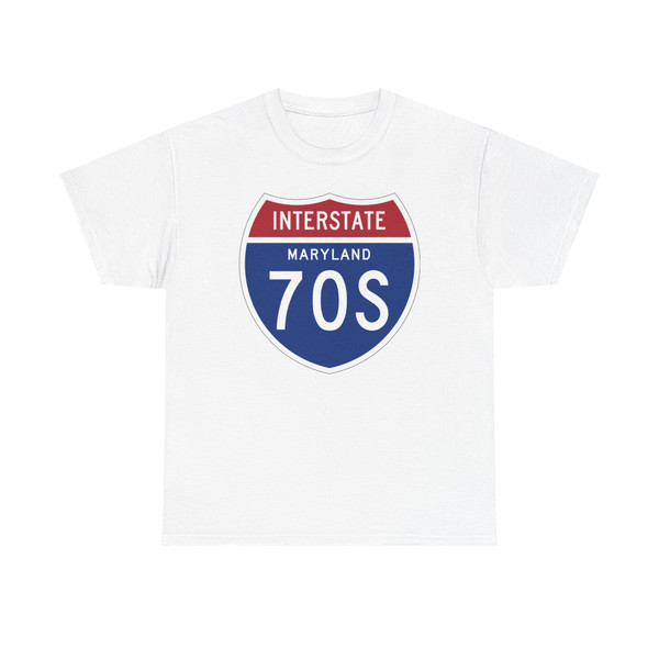 I-70S MD 1957 (Maryland) (Road Sign) T-Shirt