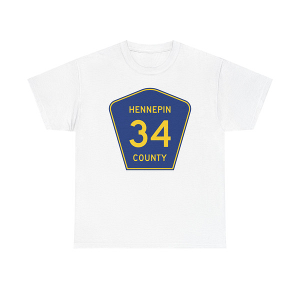 Hennepin County 34 (Minnesota) (Road Sign) T-Shirt