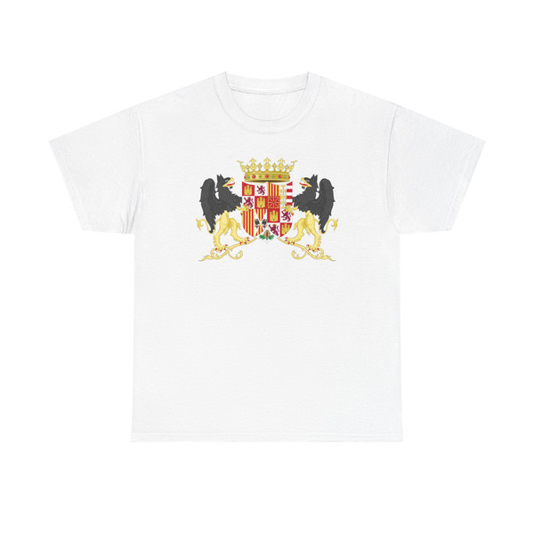 Coat of Arms of Ferdinand II of Aragon with supporters 1513-1516 (Spain) (Coat of Arms) T-Shirt