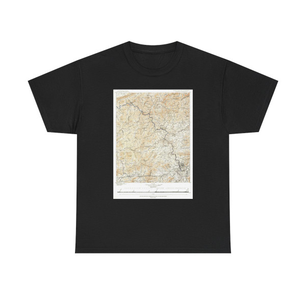 USA - North Carolina, Tennessee (1889) (Map) T-Shirt