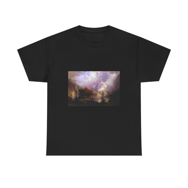 Albert Bierstadt (1830-1902) Rocky Mountain Landscape - T-Shirt