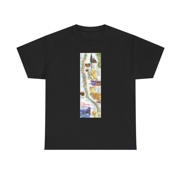 USA - Coastal California (1993) (Map) T-Shirt