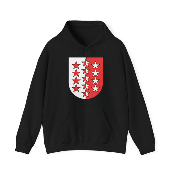 Wappen Wallis matt (Switzerland) (Coat of Arms) Hoodie