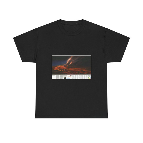 Space - MARS, Dusty Face of (1973) (Map) T-Shirt