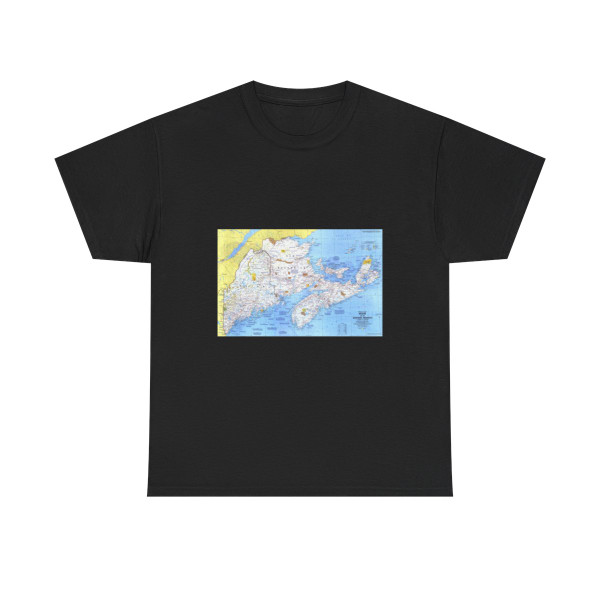 Canada - Maine, with the Maritime Provinces 1 (1975) (Map) T-Shirt
