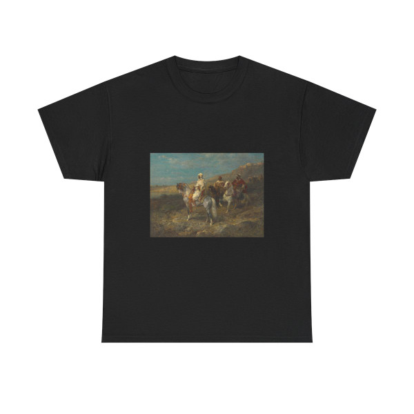 Adolf Schreyer (1828-1899) Arabischer Schimmelreiter - T-Shirt