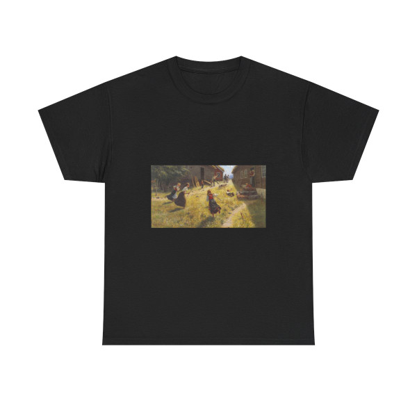 Hans Dahl (1849-1937) The pig is loose - T-Shirt