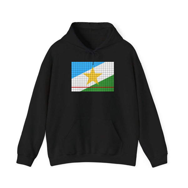 Flag of Roraima with grid (Brazil) Hoodie