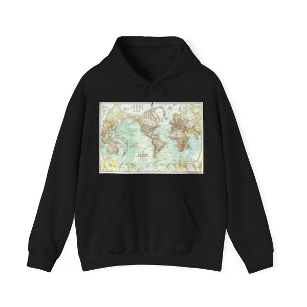 World Map (1957) (Map) Hoodie