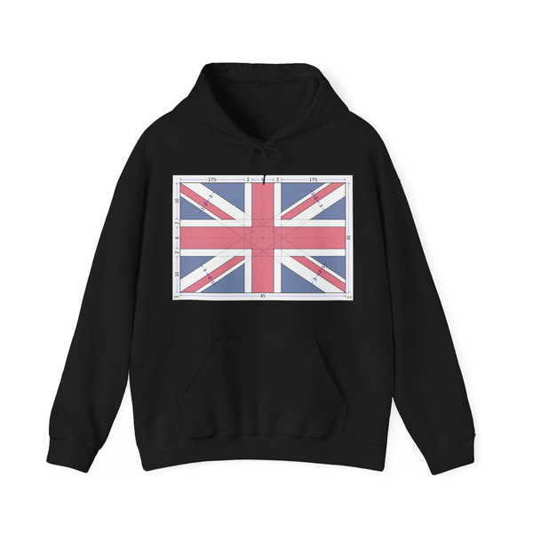 Flag of the United Kingdom 2-3 construction sheet (United Kingdom) Hoodie