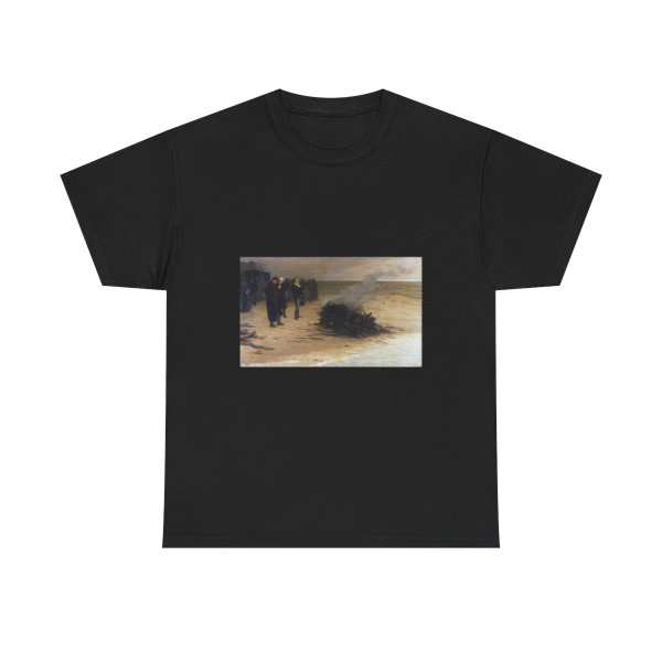 Louis Edouard Fournier (1857-1917) The Funeral of Shelley - oil on canvas 1889 - T-Shirt