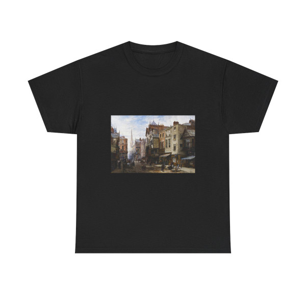 Louise Rayner (1832-1924) Chester The Cross, looking towards Watergate Street - watercolor 1886-1903 - T-Shirt