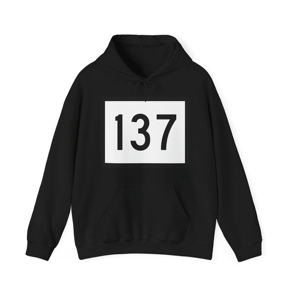 Connecticut Highway 137 wide (Connecticut) (Road Sign) Hoodie