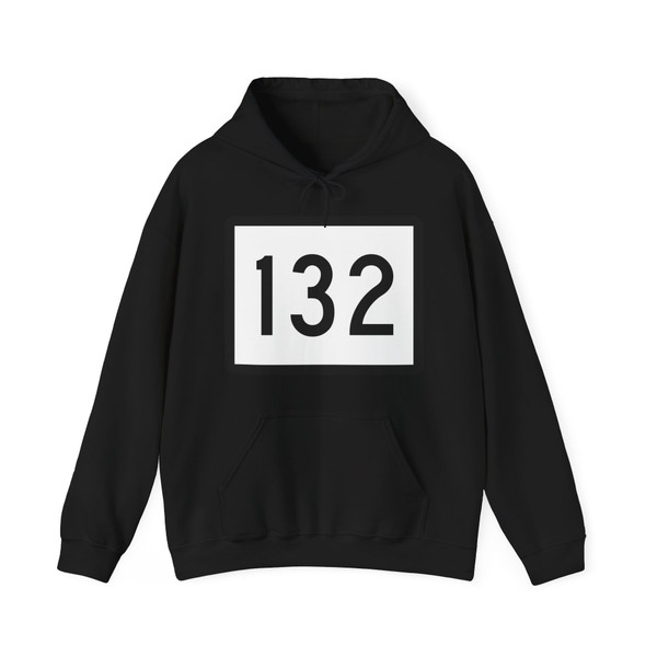 Connecticut Highway 132 wide (Connecticut) (Road Sign) Hoodie