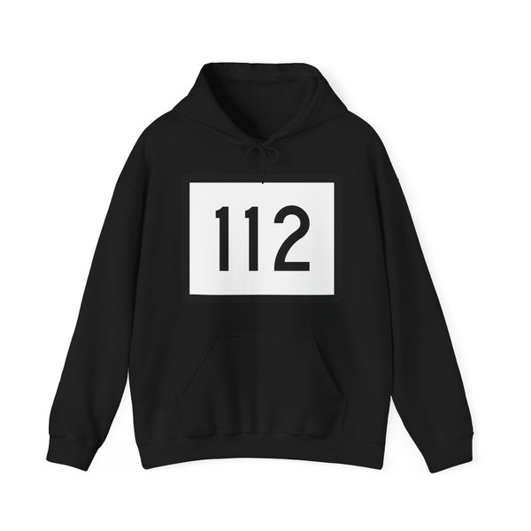Connecticut Highway 112 wide (Connecticut) (Road Sign) Hoodie