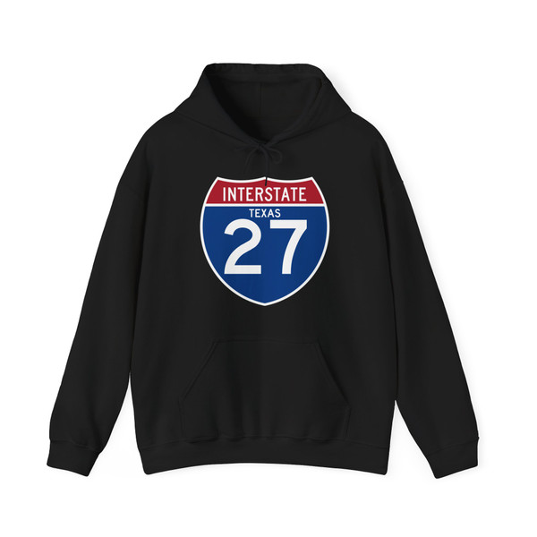 I-27 TX (Texas) (Road Sign) Hoodie
