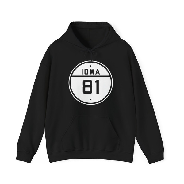 Iowa 81 1926 (Iowa) (Road Sign) Hoodie