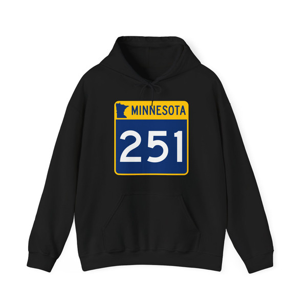 MN-251 (Minnesota) (Road Sign) Hoodie