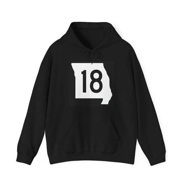 MO-18 (Missouri) (Road Sign) Hoodie