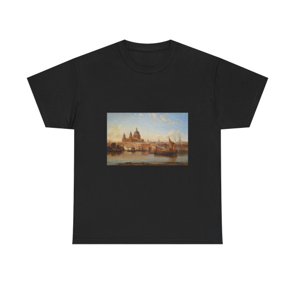 James Webb (1825-1895) St Pauls from the River - Oil on Canvas 1885 - T-Shirt